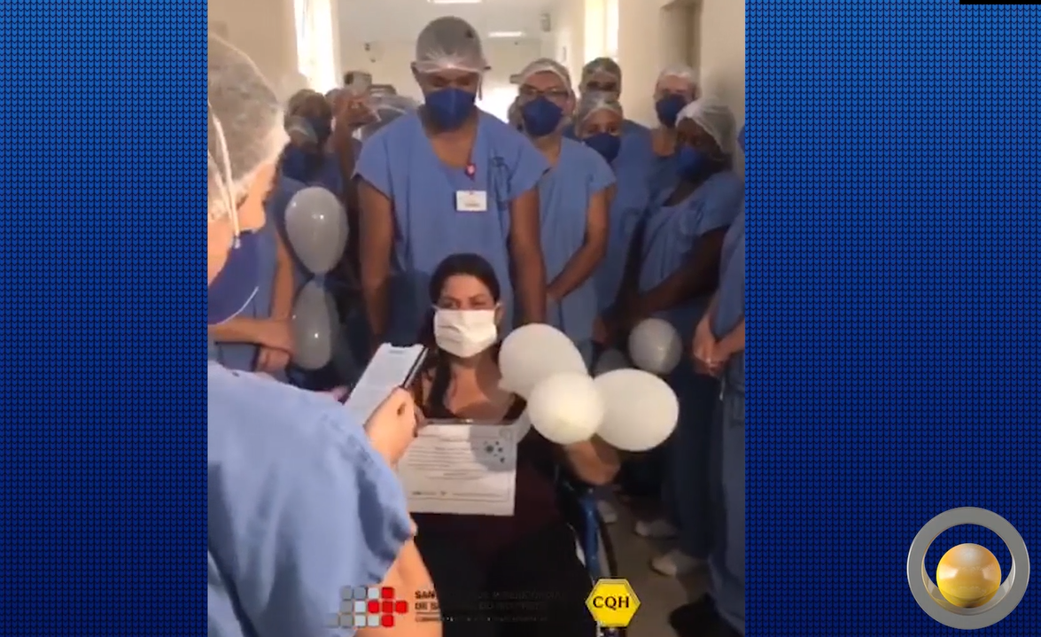 A empresária Vanessa Ramos agora se recupera em casa / Reprodução TV Câmara e Santa Casa de Rio Preto